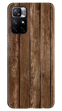 Wooden Look Mobile Back Case for Redmi Note 11T 5G  (Design - 112)
