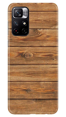 Wooden Look Mobile Back Case for Redmi Note 11T 5G  (Design - 113)