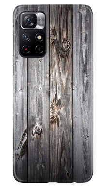 Wooden Look Mobile Back Case for Redmi Note 11T 5G  (Design - 114)