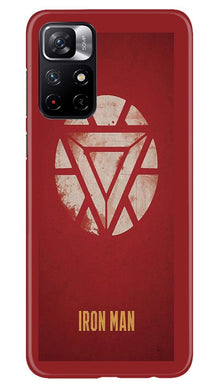 Iron Man Superhero Mobile Back Case for Redmi Note 11T 5G  (Design - 115)