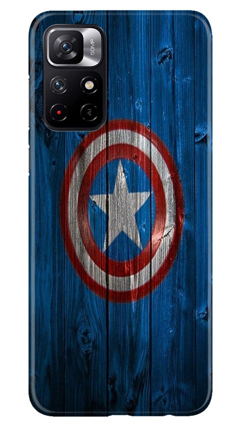 Captain America Superhero Case for Mi 11T 5G  (Design - 118)