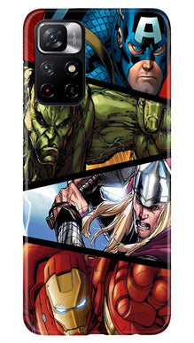 Avengers Superhero Mobile Back Case for Redmi Note 11T 5G  (Design - 124)