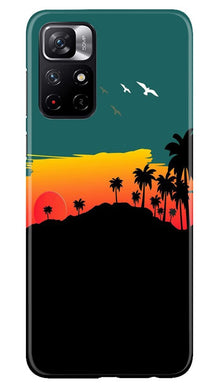 Sky Trees Mobile Back Case for Redmi Note 11T 5G (Design - 191)