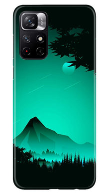 Moon Mountain Mobile Back Case for Redmi Note 11T 5G (Design - 204)
