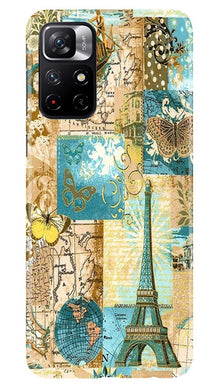 Travel Eiffel Tower Mobile Back Case for Redmi Note 11T 5G (Design - 206)