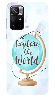 Explore the World Mobile Back Case for Redmi Note 11T 5G (Design - 207)