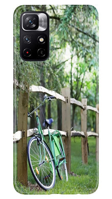 Bicycle Mobile Back Case for Redmi Note 11T 5G (Design - 208)