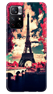Eiffel Tower Mobile Back Case for Redmi Note 11T 5G (Design - 212)