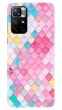 Pink Pattern Mobile Back Case for Redmi Note 11T 5G (Design - 215)