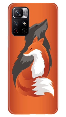Wolf  Mobile Back Case for Redmi Note 11T 5G (Design - 224)