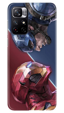 Ironman Captain America Mobile Back Case for Redmi Note 11T 5G (Design - 245)