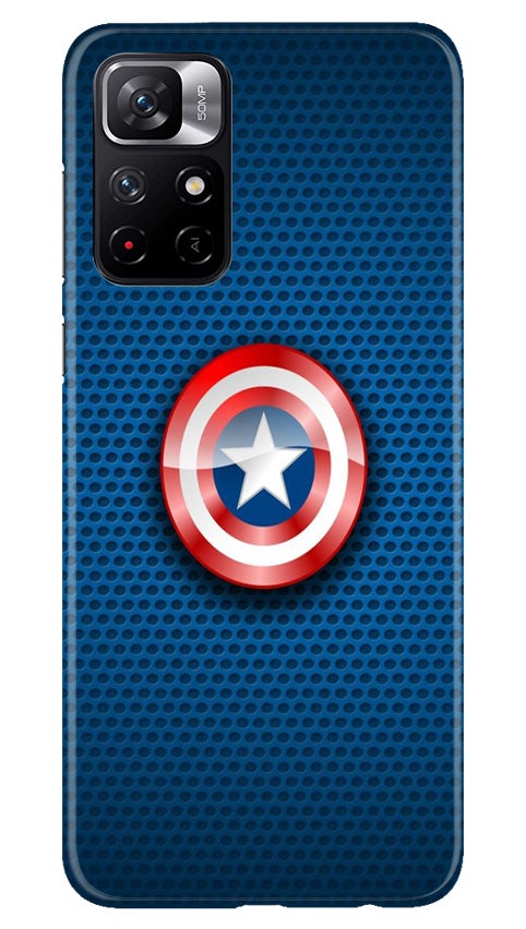 Captain America Shield Case for Redmi Note 11T 5G (Design No. 253)