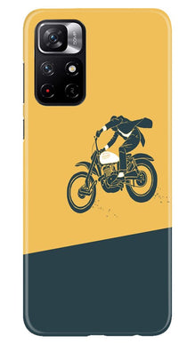 Bike Lovers Mobile Back Case for Redmi Note 11T 5G (Design - 256)