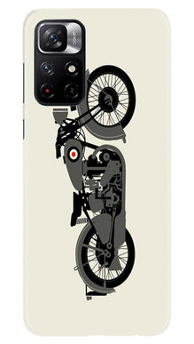 MotorCycle Mobile Back Case for Redmi Note 11T 5G (Design - 259)