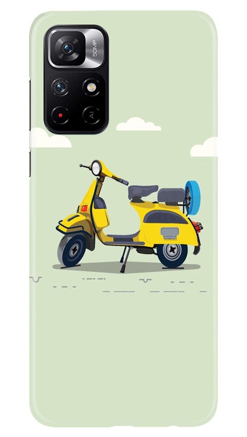 Vintage Scooter Case for Redmi Note 11T 5G (Design No. 260)