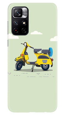 Vintage Scooter Mobile Back Case for Redmi Note 11T 5G (Design - 260)