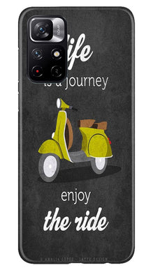 Life is a Journey Mobile Back Case for Redmi Note 11T 5G (Design - 261)