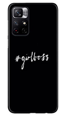 #GirlBoss Mobile Back Case for Redmi Note 11T 5G (Design - 266)