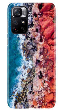 Sea Shore Mobile Back Case for Redmi Note 11T 5G (Design - 273)