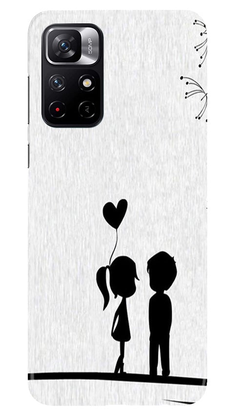 Cute Kid Couple Case for Redmi Note 11T 5G (Design No. 283)