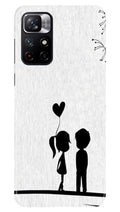 Cute Kid Couple Case for Redmi Note 11T 5G (Design No. 283)