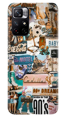 Vintage Design Mobile Back Case for Redmi Note 11T 5G (Design - 284)