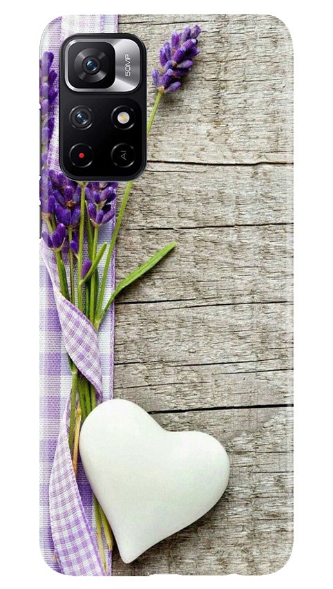 White Heart Case for Redmi Note 11T 5G (Design No. 298)
