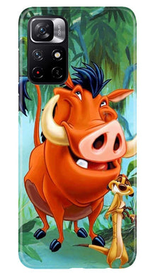 Timon and Pumbaa Mobile Back Case for Redmi Note 11T 5G(Design - 305)