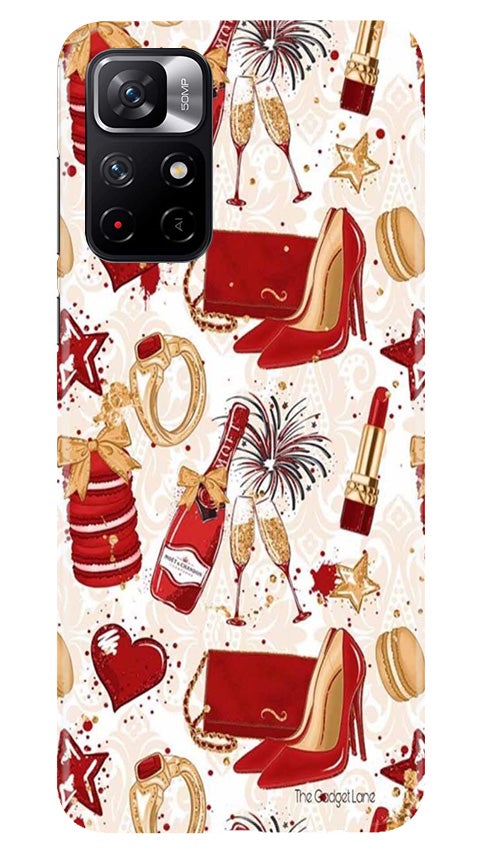 Girlish Mobile Back Case for Redmi Note 11T 5G(Design - 312)