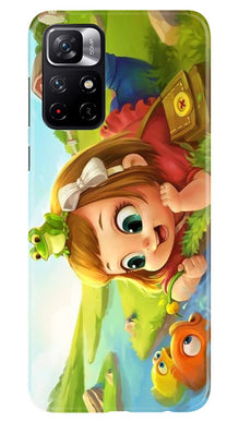 Baby Girl Mobile Back Case for Redmi Note 11T 5G(Design - 339)