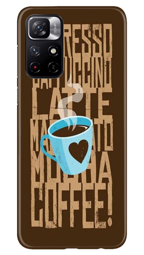 Love Coffee Mobile Back Case for Mi 11T 5G(Design - 351)