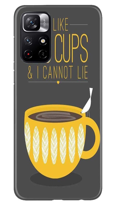 Big Cups Coffee Mobile Back Case for Redmi Note 11T 5G(Design - 352)