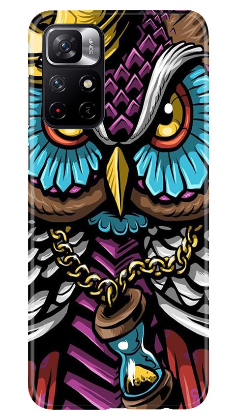 Owl Mobile Back Case for Redmi Note 11T 5G(Design - 359)