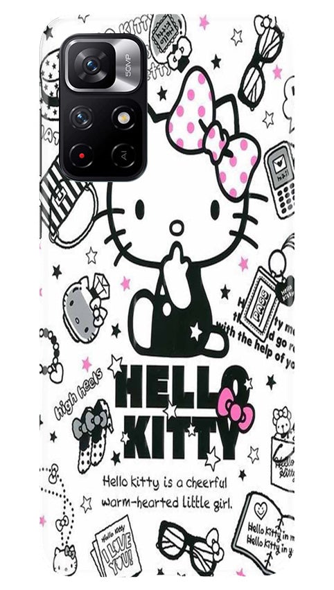 Hello Kitty Mobile Back Case for Mi 11T 5G(Design - 361)