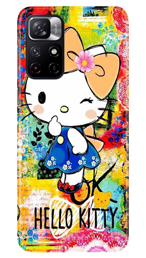 Hello Kitty Mobile Back Case for Redmi Note 11T 5G(Design - 362)
