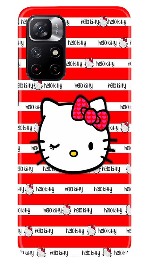 Hello Kitty Mobile Back Case for Redmi Note 11T 5G(Design - 364)