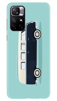 Travel Bus Mobile Back Case for Redmi Note 11T 5G(Design - 379)