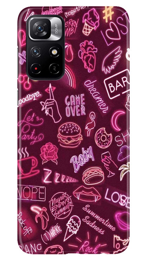 Party Theme Mobile Back Case for Redmi Note 11T 5G(Design - 392)
