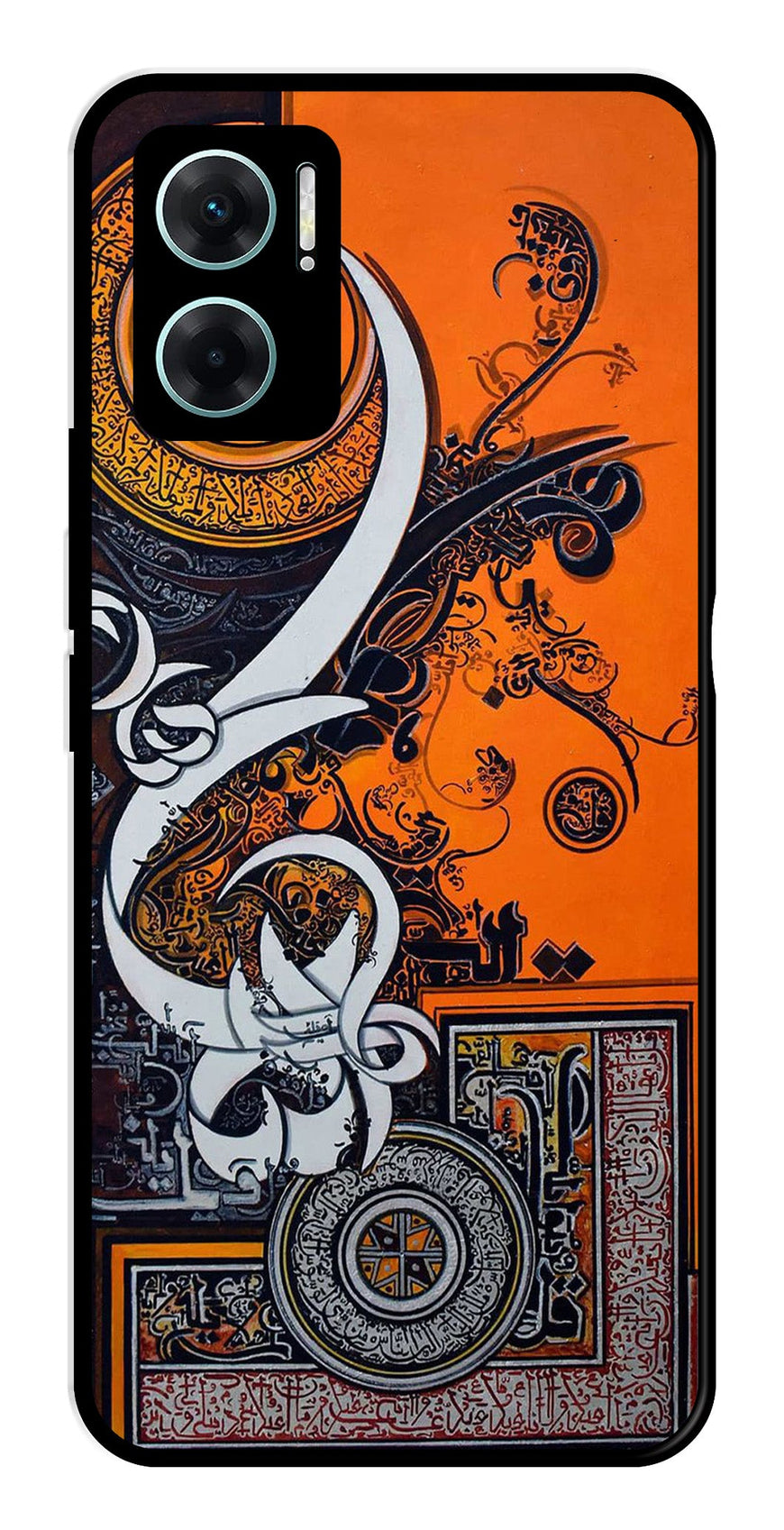 Qalander Art Metal Mobile Case for Redmi 11 Prime 5G   (Design No -16)