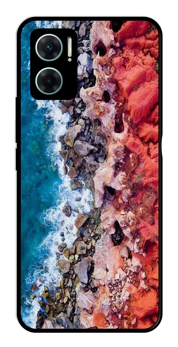 Sea Shore Metal Mobile Case for Redmi 11 Prime 5G   (Design No -18)