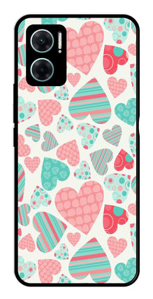 Hearts Pattern Metal Mobile Case for Redmi 11 Prime 5G