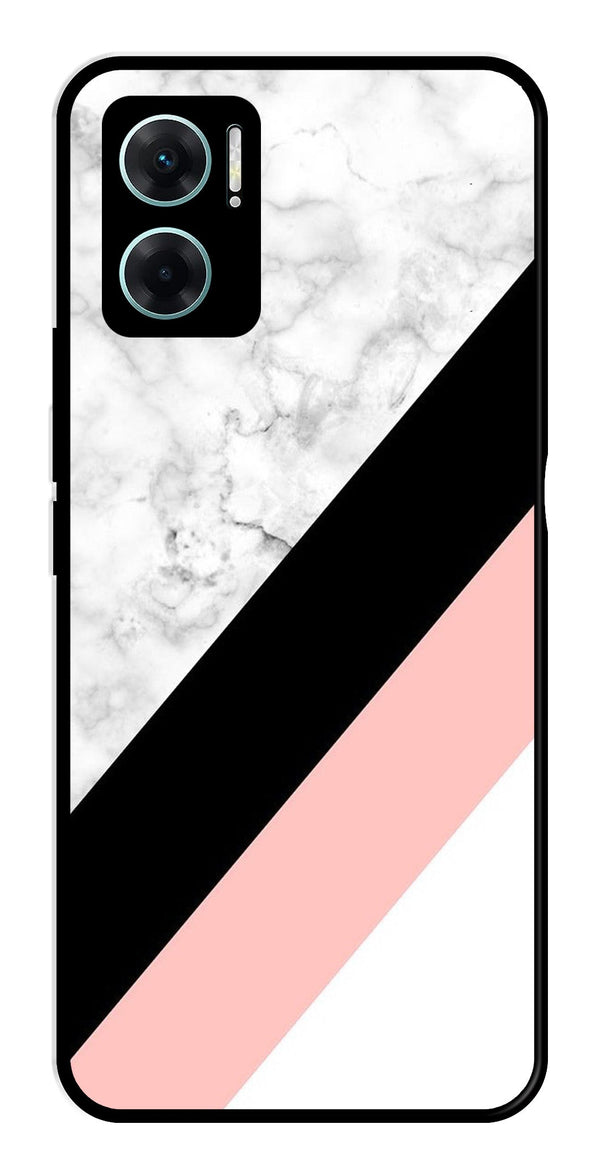 Marble Design Metal Mobile Case for Redmi 11 Prime 5G   (Design No -24)