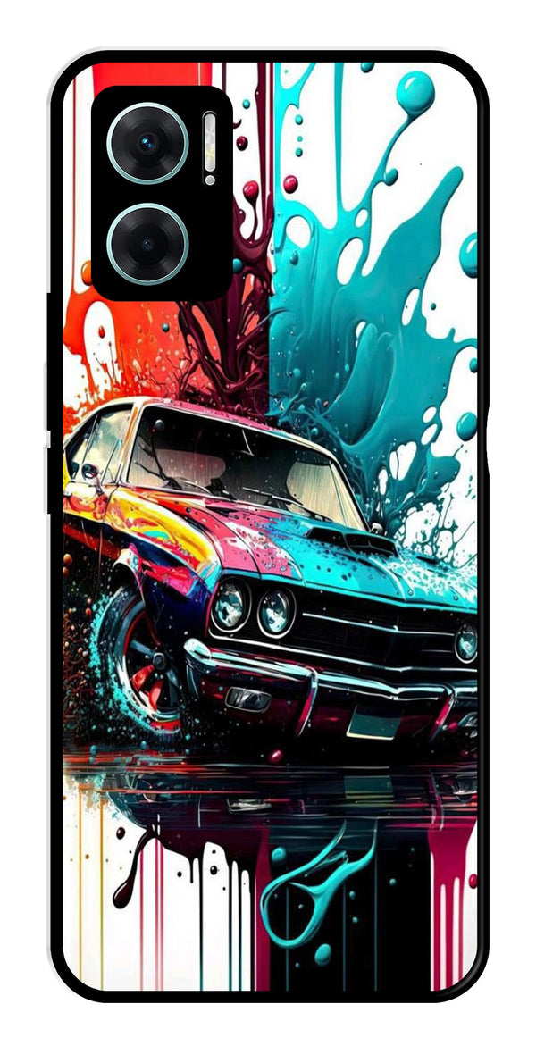 Vintage Car Metal Mobile Case for Redmi 11 Prime 5G   (Design No -29)