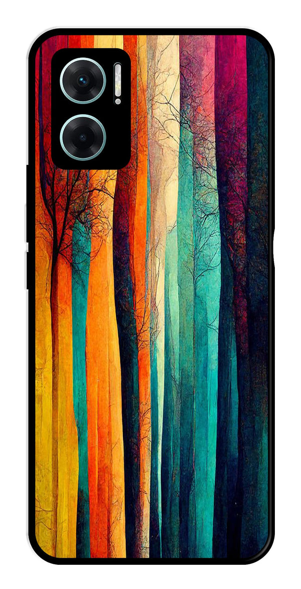 Modern Art Colorful Metal Mobile Case for Redmi 11 Prime 5G   (Design No -47)