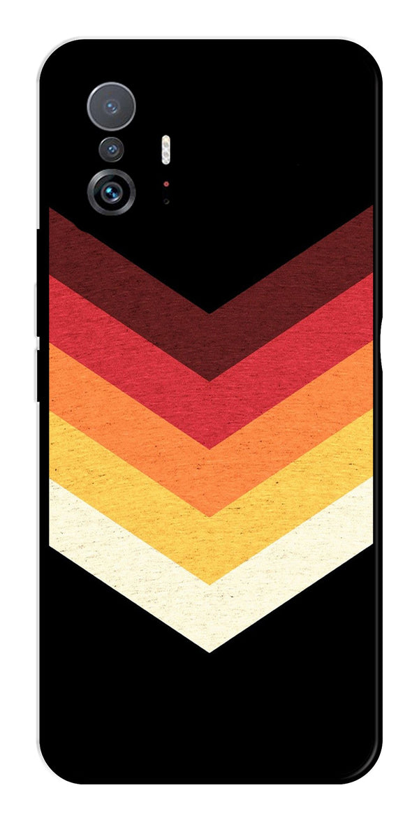 MultiColor Arrow Metal Mobile Case for Xiaomi 11T Pro 5G   (Design No -04)