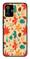 Leafs Design Metal Mobile Case for Xiaomi 11T Pro 5G   (Design No -14)