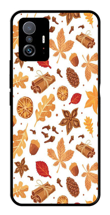 Autumn Leaf Metal Mobile Case for Xiaomi 11T Pro 5G