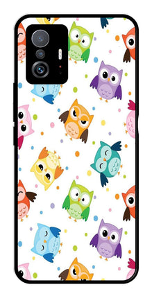 Owls Pattern Metal Mobile Case for Xiaomi 11T Pro 5G
