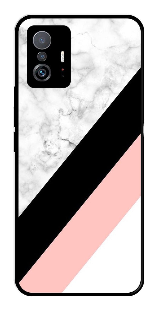 Marble Design Metal Mobile Case for Xiaomi 11T Pro 5G   (Design No -24)