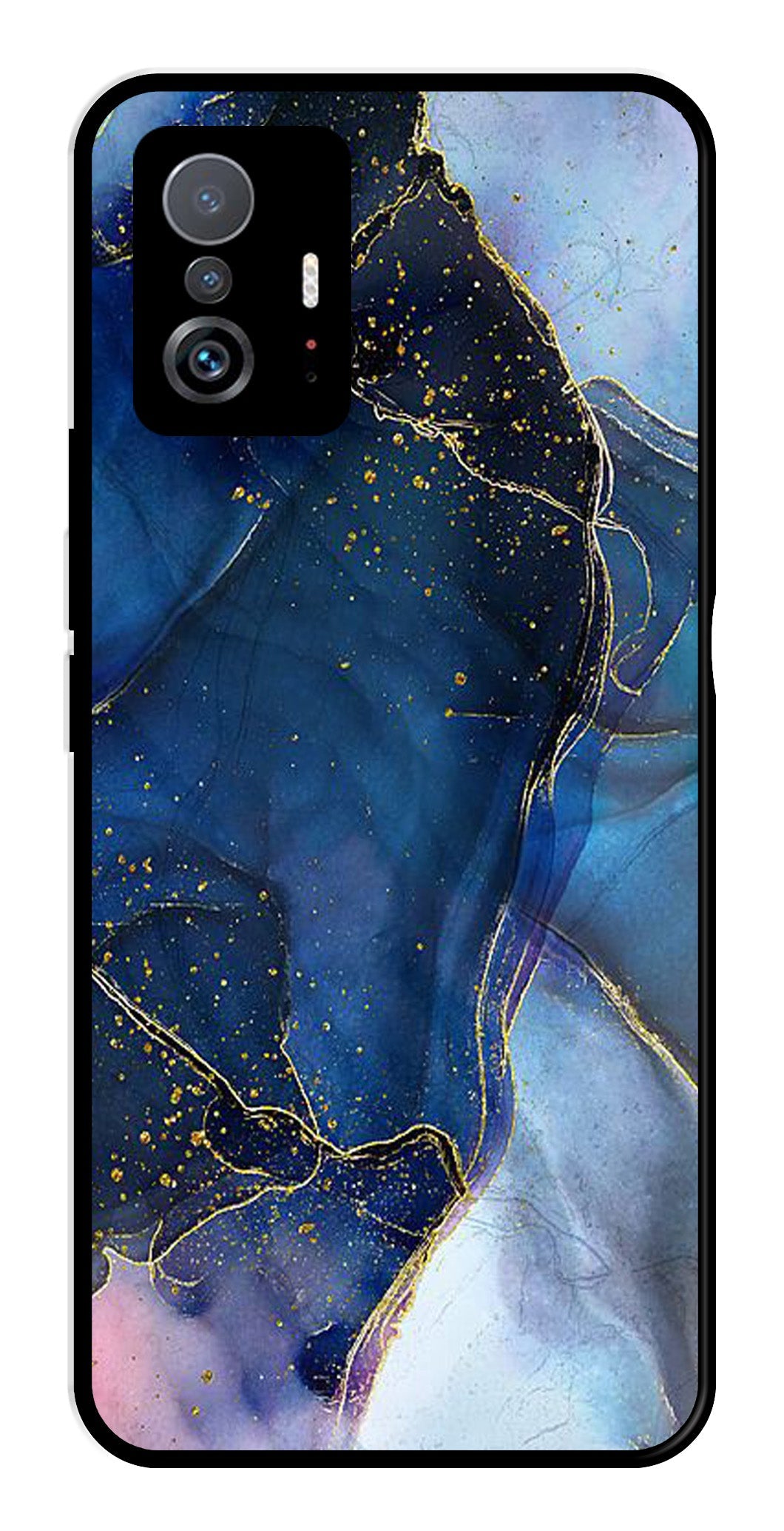 Blue Marble Metal Mobile Case for Xiaomi 11T Pro 5G   (Design No -34)